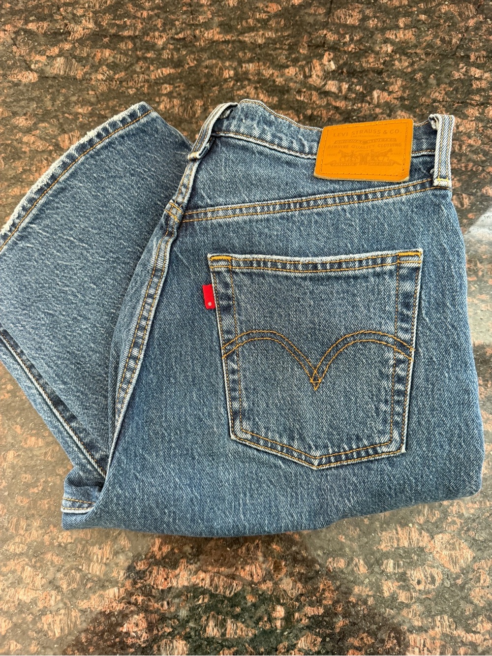 Levi's Blue Straight Leg Women's Jeans Size 28x32L